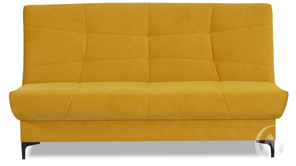 Диван прямой Ривьера (БД) 2022 Карат 101 (горчично-желтый однотон)