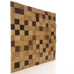 Деревянная мозаика для стен Wood Mosaic Студия Дуб/Термоясень