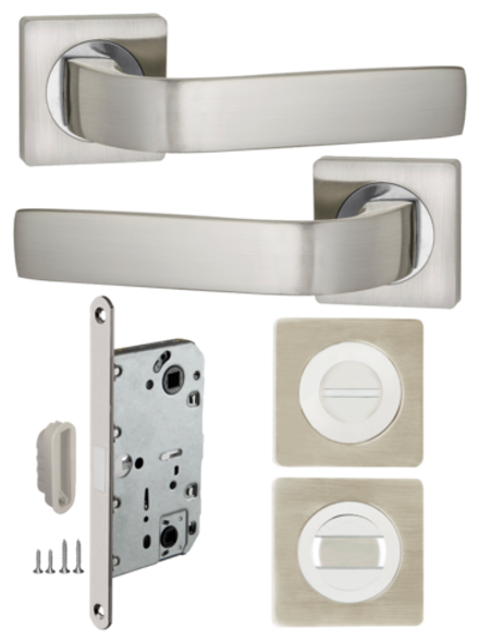 Ручка межкомнатная с магнитной защелкой и фиксатором EVO