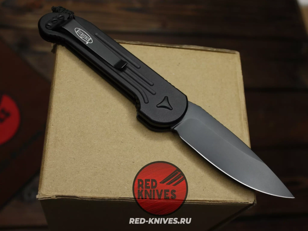 Нож MIcrotech LUDT - черный / черный (эксклюзив RED-Knives) RK-462