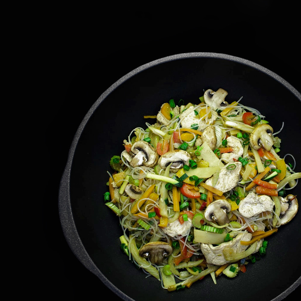 Сковорода вок 26см AMT Gastroguss Frying Pans Fix приготовление