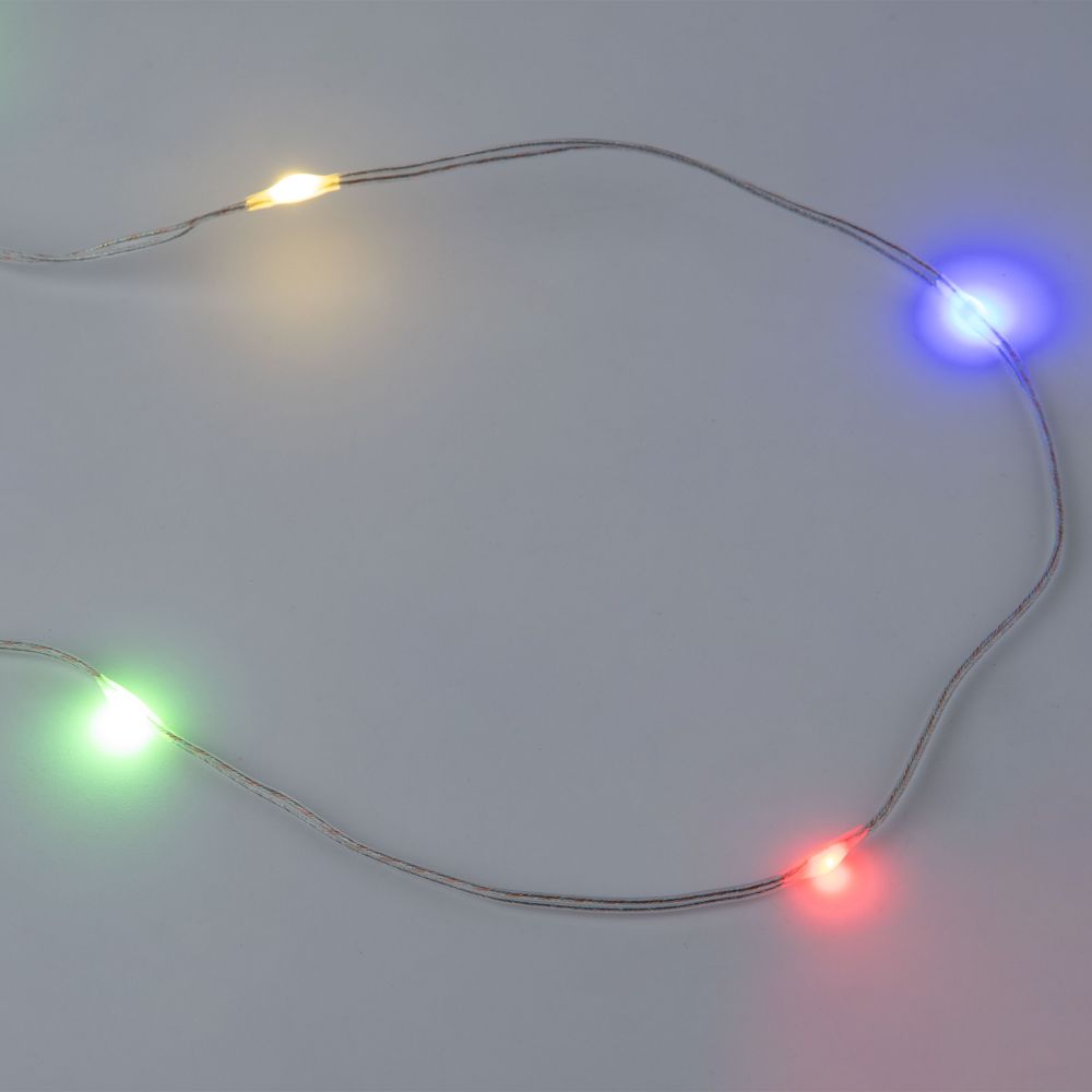 ULD-S1000-100-DTA MULTI IP20 DEW BAND Гирлянда светодиодная Полоса. 10м. 100 светодиодов. Разноцветный свет. Провод прозрачный. ТМ Uniel