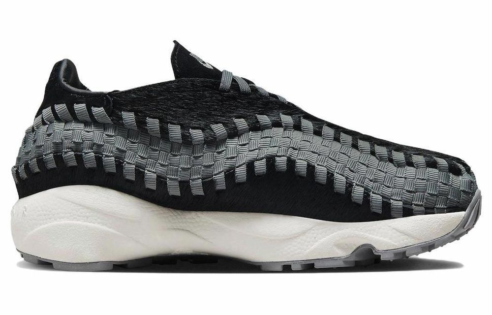 Кроссовки Nike Footscape Woven "Black And Smoke Grey" (Женская размерная сетка)