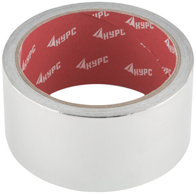 Лента алюминиевая клейкая, 48 мм х 25 м 11668 КУРС