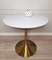 Стол обеденный белый Tulip Marble Brass