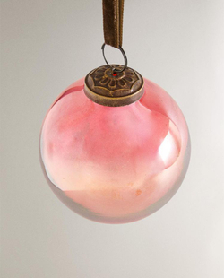 ZARA HOME УКРАШЕНИЯ ДЛЯ РОЖДЕСТВЕНСКОЙ ЁЛКИ В ФОРМЕ ПРОЗРАЧНОГО ШАРА, КРАСНЫЙ