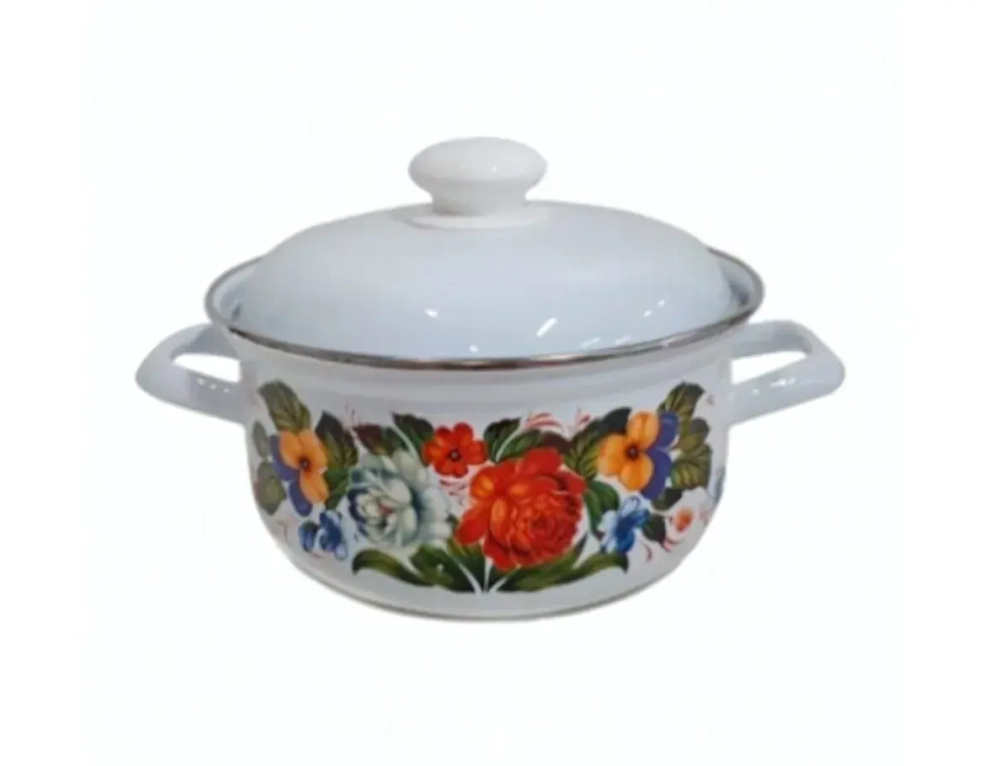 Кастрюля эмалированная 6л «Татьяна» С-1618АП2/4