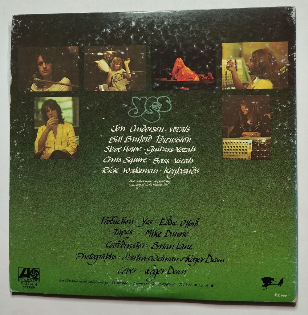Винтажная виниловая пластинка LP Yes Close To The Edge (Japan 1972) (Obi)