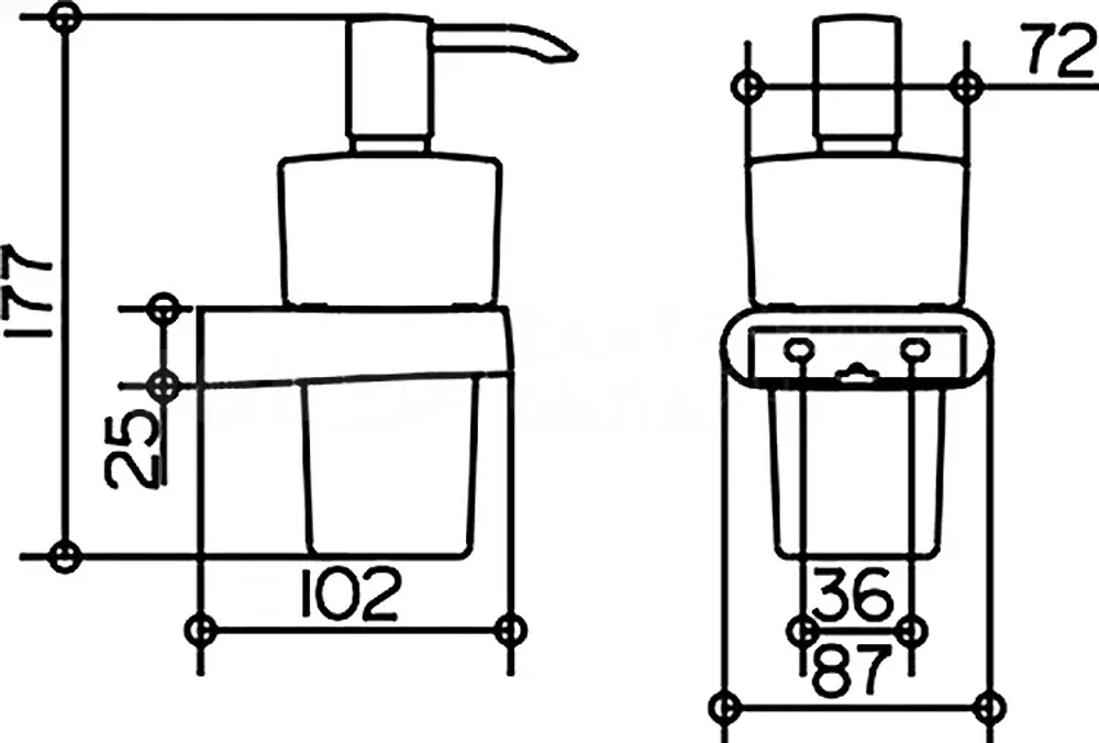 Дозатор Keuco Elegance 11654 019000 хром
