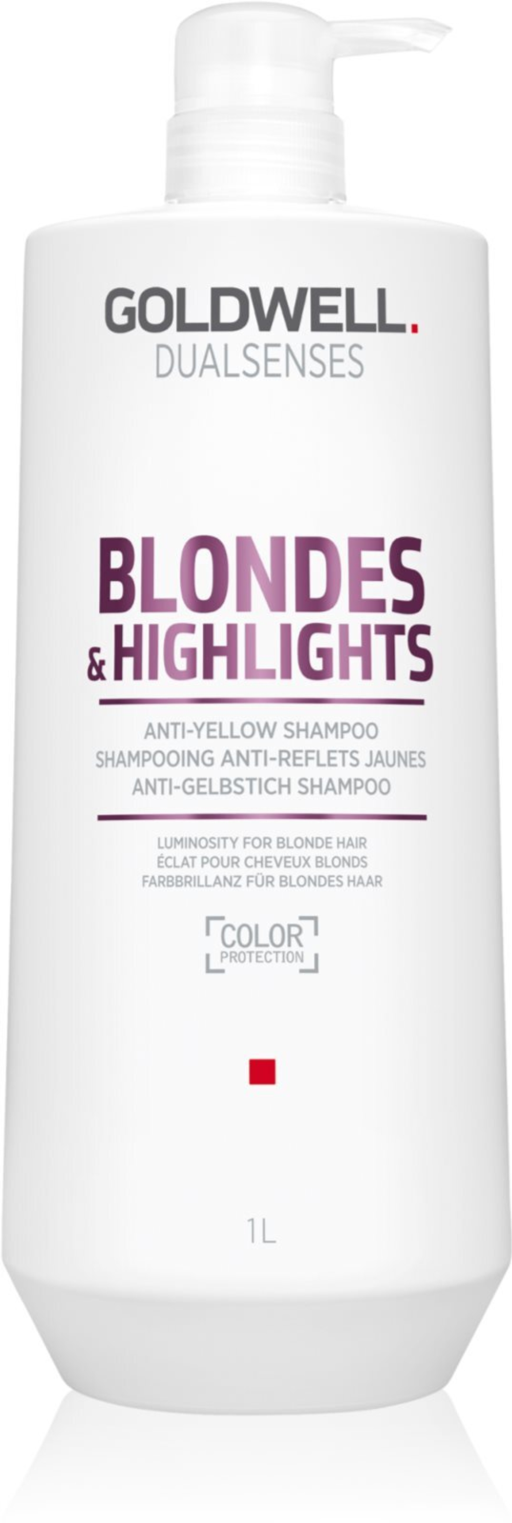 Goldwell Dualsenses Blondes & Highlights - шампунь для светлых волос, нейтрализующий желтоватые оттенки /   1000  ml  / GTIN 4021609029120