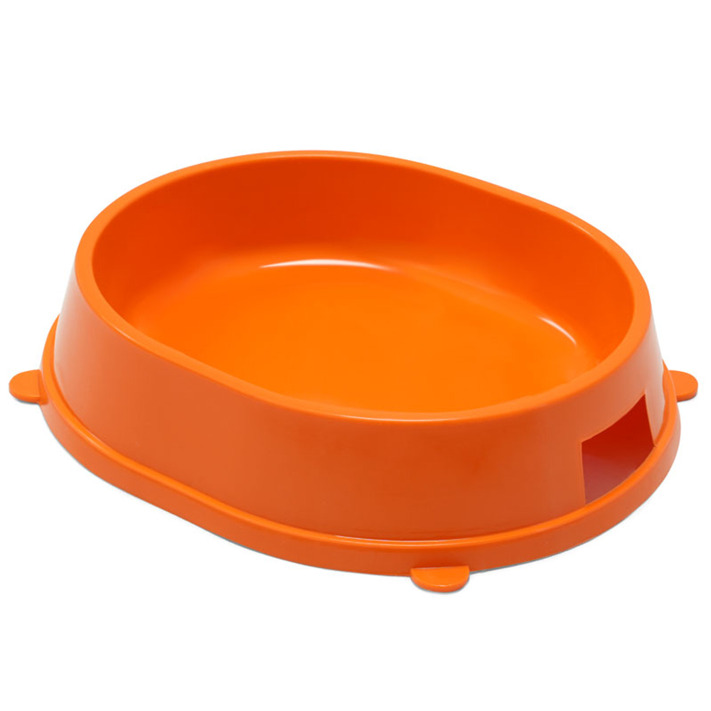 Миска пластиковая "Карамель", оранжевая, 0,2л, Gamma