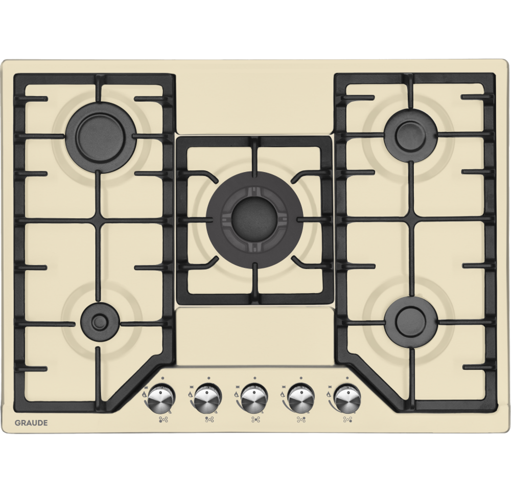 Газовая варочная панель на 5 конфорок Graude GS 70.1 CM