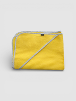 Вафельное полотенце с уголком (желтый)