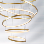 736483 Люстра ROTONDA 293W LED 8471LM 120G ЗОЛОТО 3000K