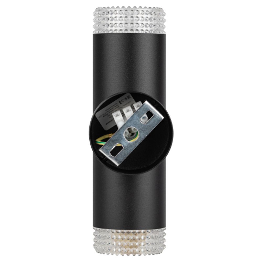 Светильник настенный ЭРА WL50 BK/TR 2*GU10 2*12Вт IP20 черный, прозрачный | Настенная подсветка