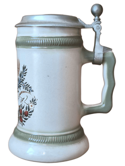 Кружка пивная (керамика с оловянной крышкой) Joska