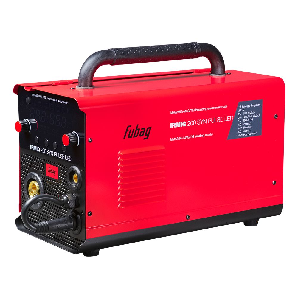 Сварочный полуавтомат FUBAG IRMIG 200 SYN ПУЛЬС (PULSE) LED с горелкой 250 А в комплекте