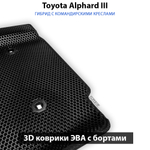 комплект эво ковриков в салон авто для toyota alphard iii 15-н.в. от supervip