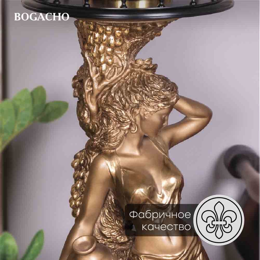 Подставка декоративная Девушка с кувшином №340/2 Бронза Орех