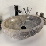 Раковина из мрамора Erozy Grey EM-64523 51*41*15 0188