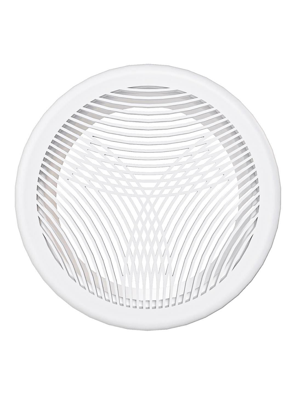 Решетка вентиляционная РПКФ фланец D160 разъемная D200 пластик ERA