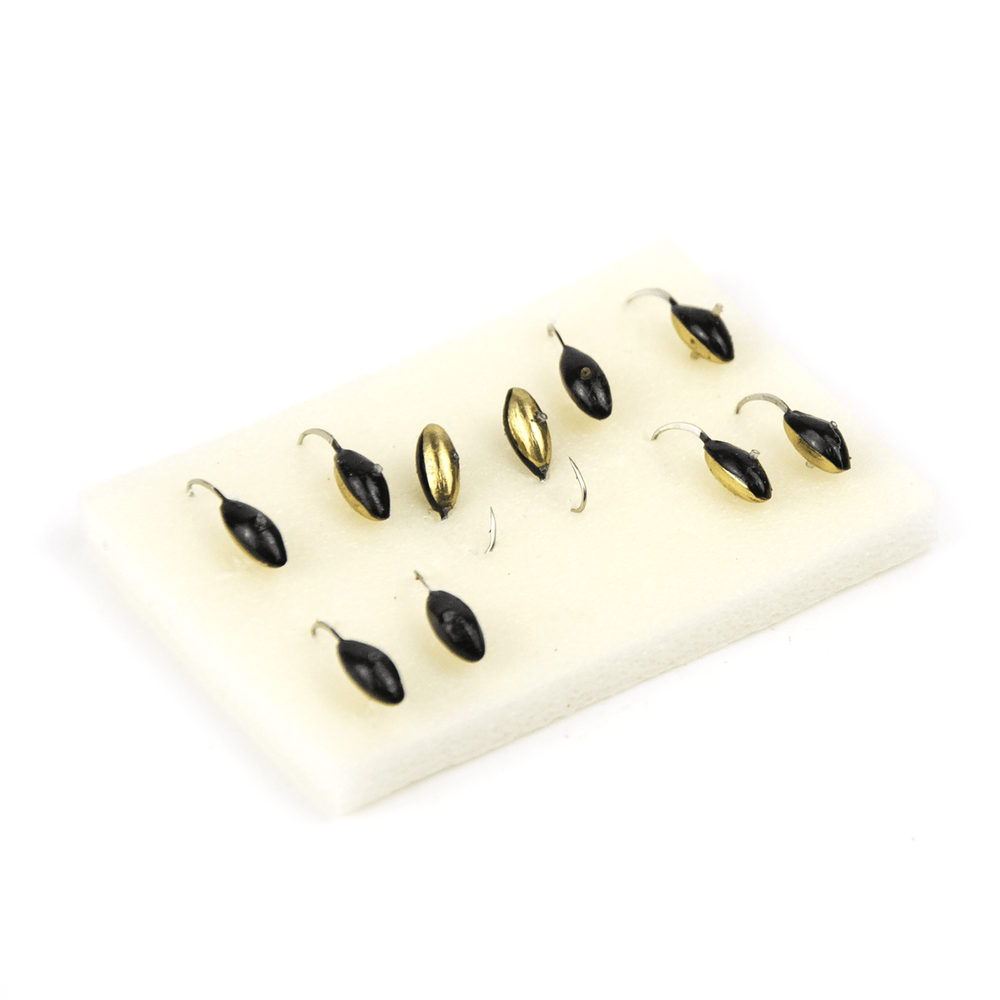 Мормышка "Овсинка" с кембриком, 1 коронка (0.5гр, 10шт/уп), Одинцов