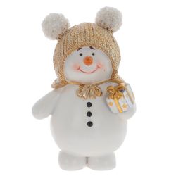GAEM Фигурка декоративная "Снеговик", L9 W6,5 H13 см, 2в.