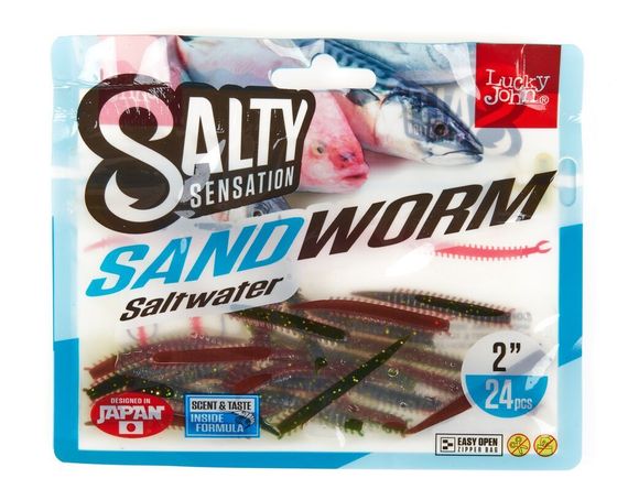 Черви съедоб. искусст. LJ  Salt Water SANDWORM 2.0in (05.00)/F41 24шт.