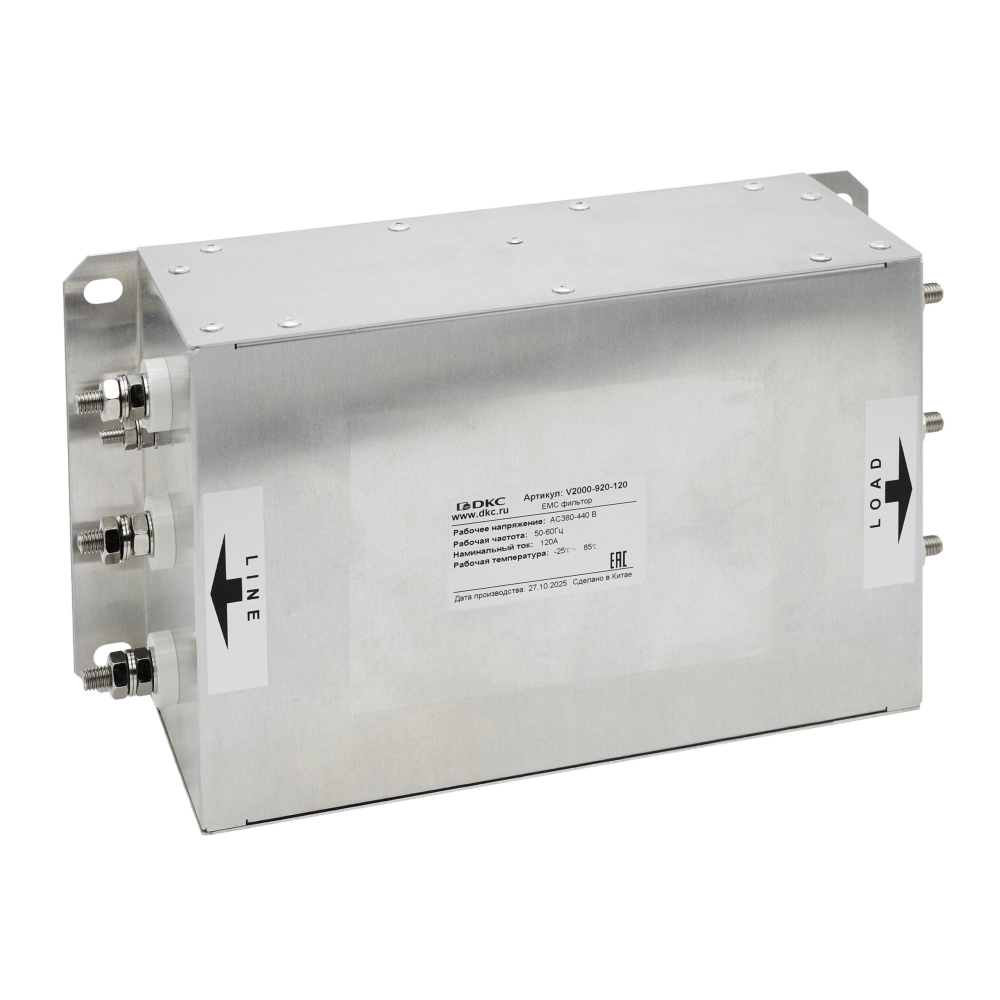 3-х фазный ЭМС фильтр для преобразователей частоты серии V2000