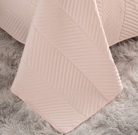 Покрывало 230x250 и 2 наволочки 50х70 Sofi De MarkO Адонис светло-розовое