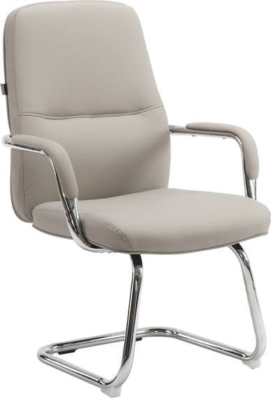 Кресло для посетителей Everprof Vesta CF Экокожа Бежевый