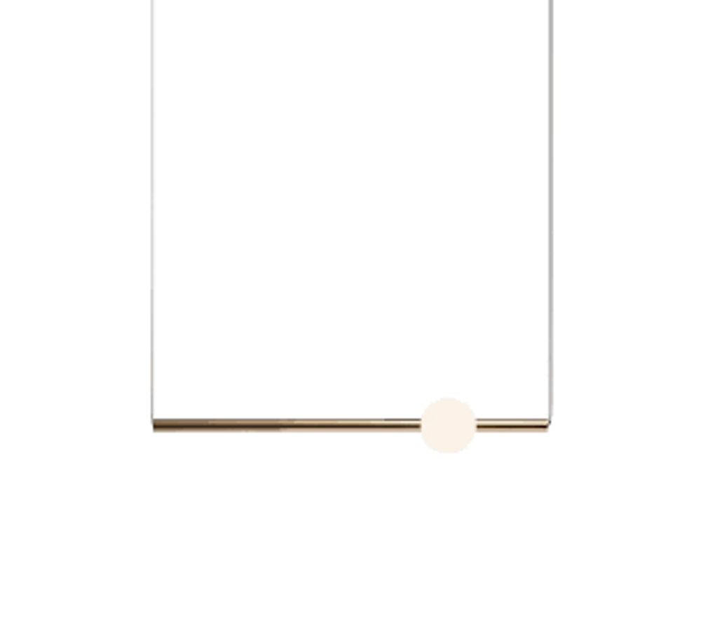 Pendant design lamp  ORION GLOBE by Lee Broom H60 (horizontal,  Gold)