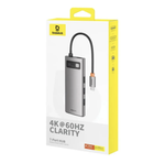 Адаптер Type-C Baseus Clarity (Type-C, 3xUSB3.0, HDMI, SD, TF) (B00030708811-0)