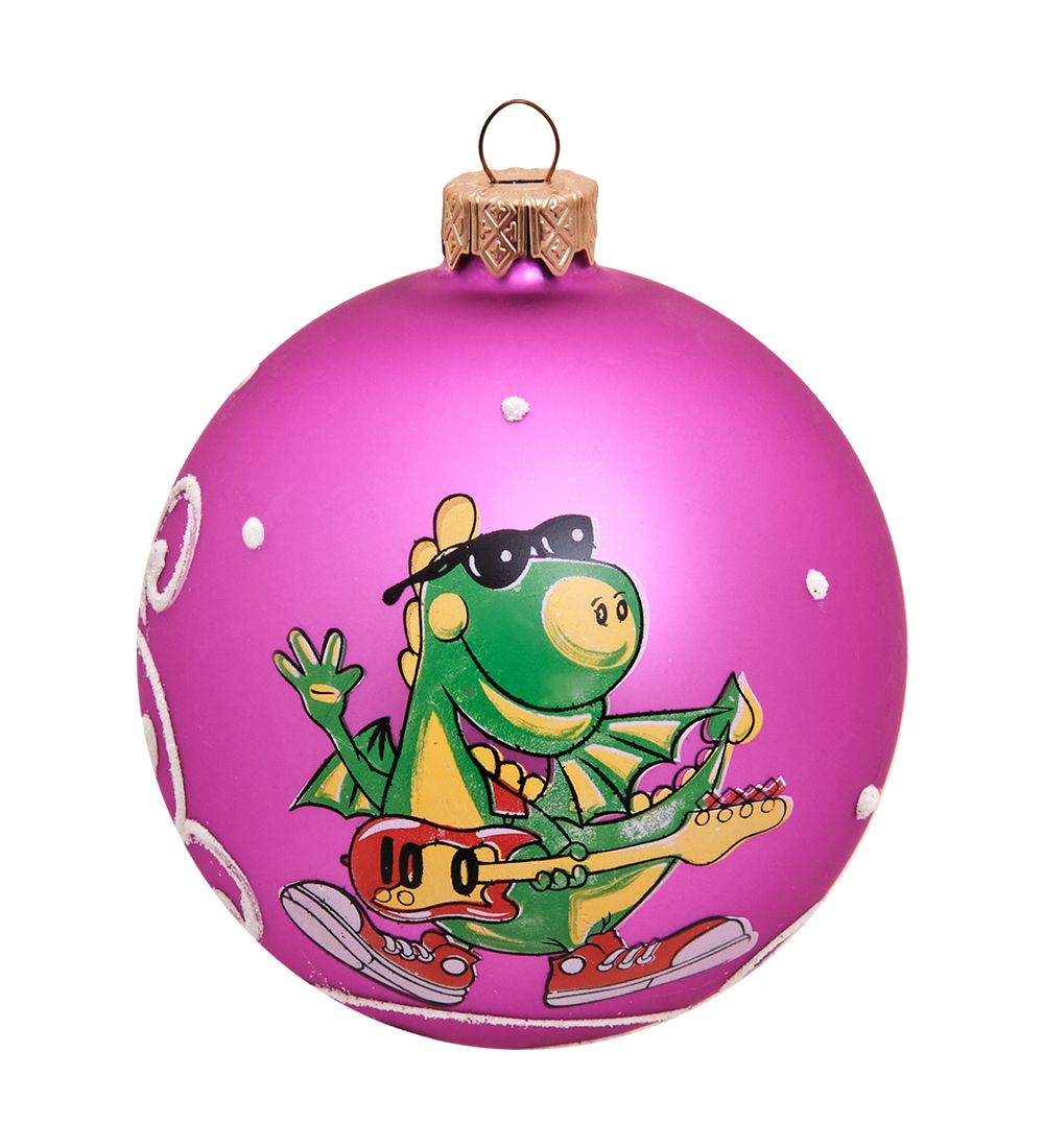 Элита НФШ-1466/4 Ел.украшение Шар «Дракон с гитарой» 85 мм