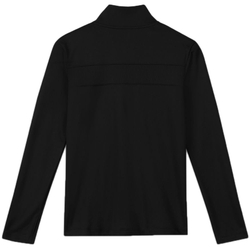 Детская теннисная футболка Nike Dri-Fit Sport Poly 1/4 Zip Top B - black/black/white - Black