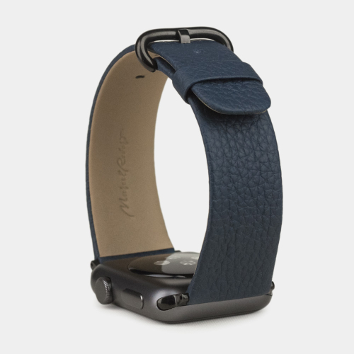 Ремешок для Apple Watch 40/41/42 mm из кожи теленка, цвета синий