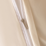 Комплект постельного белья Однотонный Сатин Премиум широкий кант на резинке OCPKR022