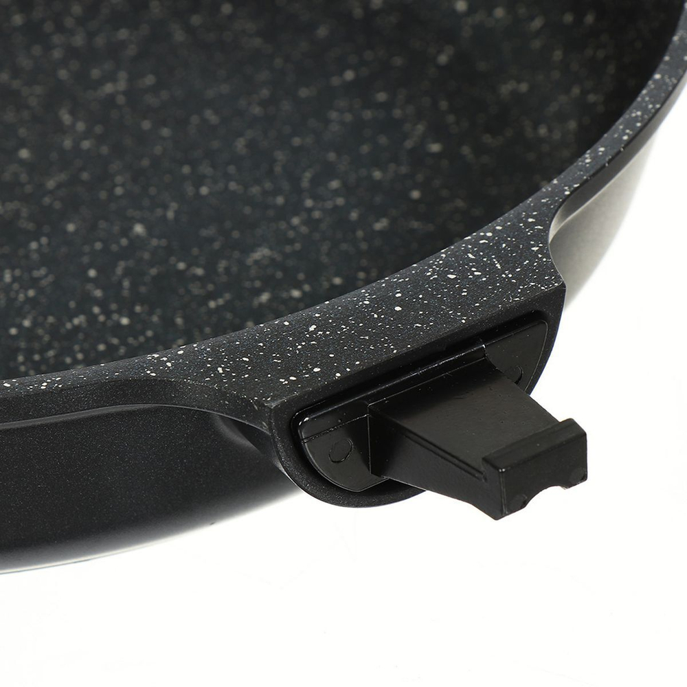 Сковорода алюминий, 28 см, антиприг, Гурман, Мерцание Изумрудный бриллиант, ГМ2801ИБС, съем руч