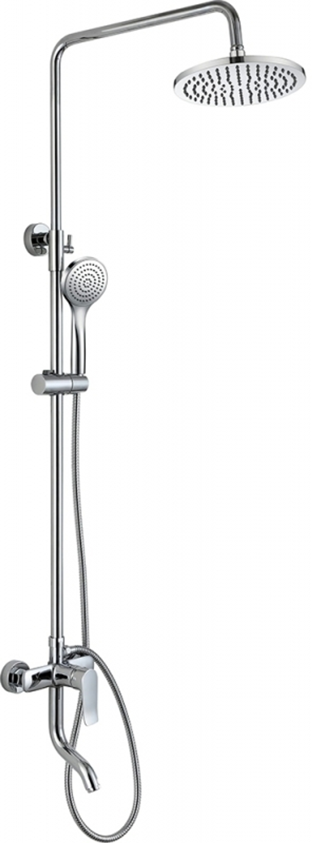 ДУШЕВАЯ КОЛОННА СО СМЕСИТЕЛЕМ ДЛЯ ВАННЫ С ПОВОРОТНЫМ ИЗЛИВОМ BRAVAT EMERALDA F6337371CP-A-RUS