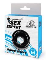 Насадка на помпу Sex Expert черная M
