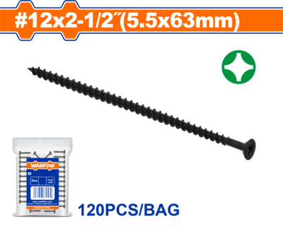 Шуруп для ДСП с потайной головкой и 4 ребрами жесткости