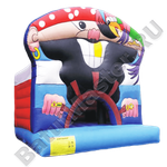 Коммерческий надувной батут "Пират" с крышей