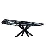 Стол керамический LA ALTA VENECJA Shashi black 160-240*90, каркас черный