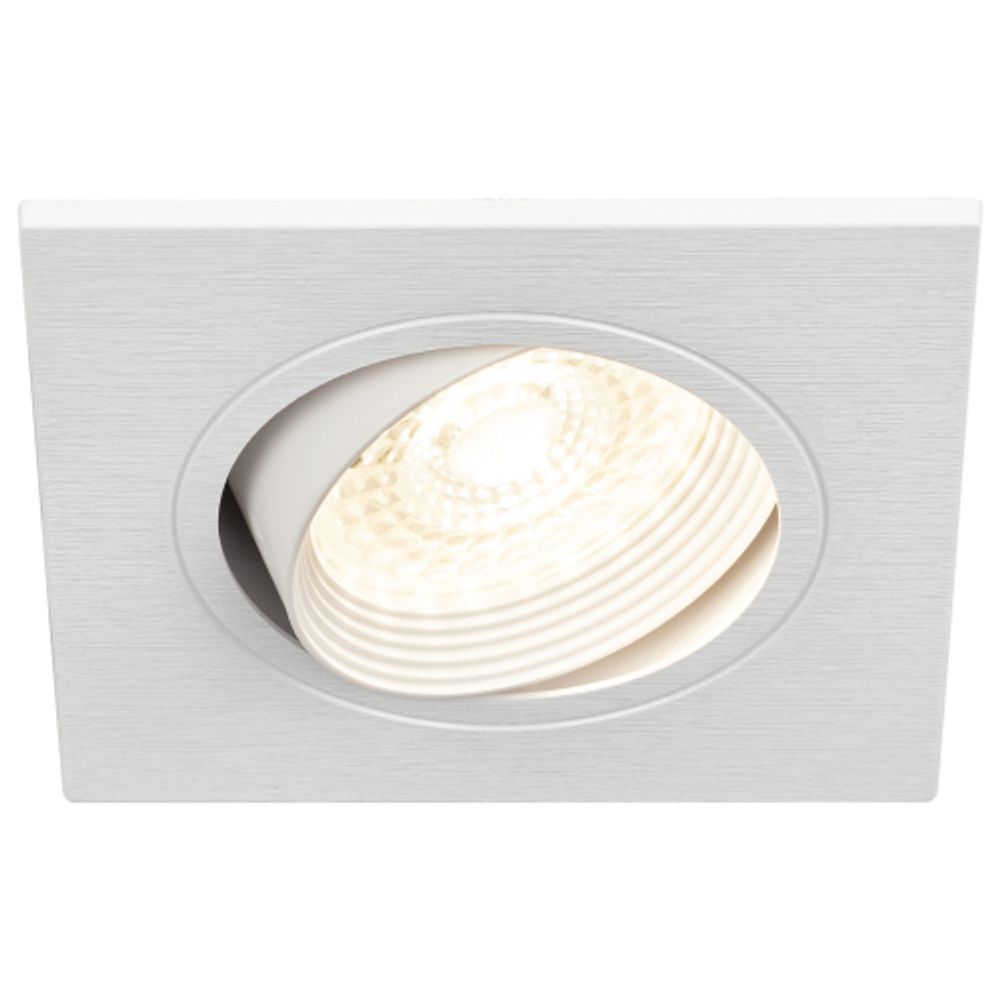 Встраиваемый светильник декоративный ЭРА KL92-1 WH MR16/GU5.3 белый, пластиковый | Декоративные встраиваемые светильники