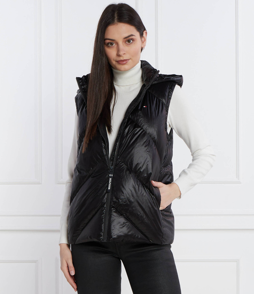 Пуховая безрукавка CHEVRON LW DOWN Tommy Hilfiger - черный(WW0WW41177)
