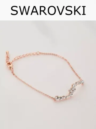 Браслет Млечный путь с белыми кристаллами Swarovski