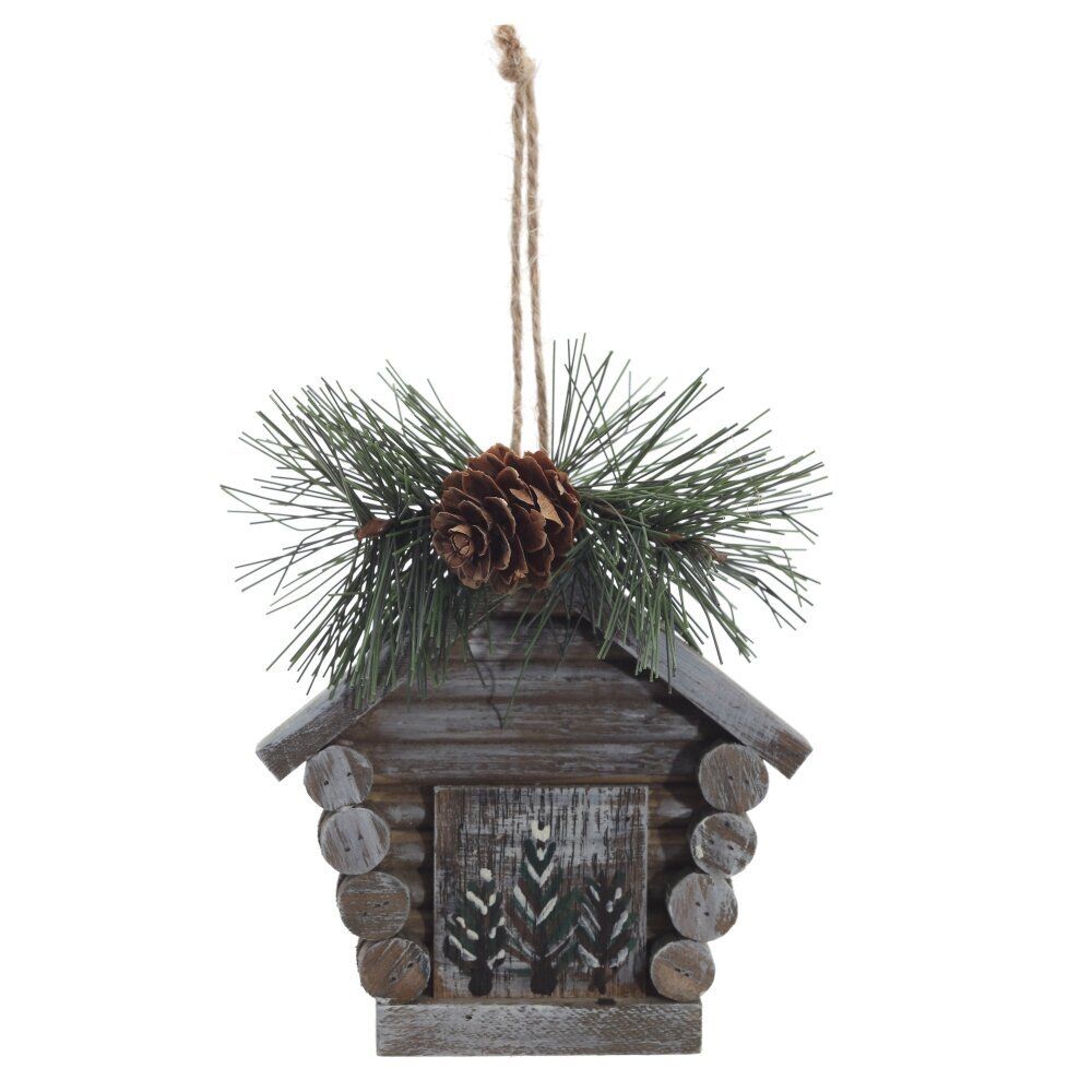 GAEM Изделие декоративное подвесное"Домик", L11 W6 H15 см, 3в.