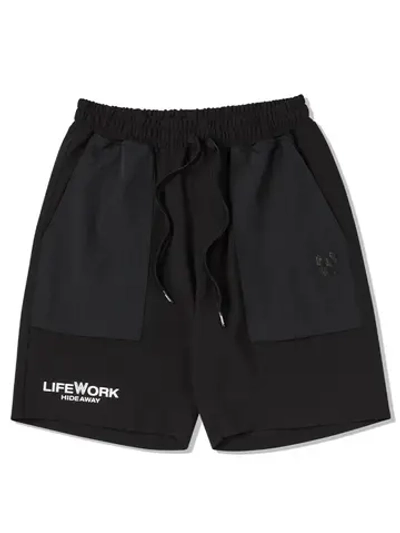 Шорты с нашитыми карманами