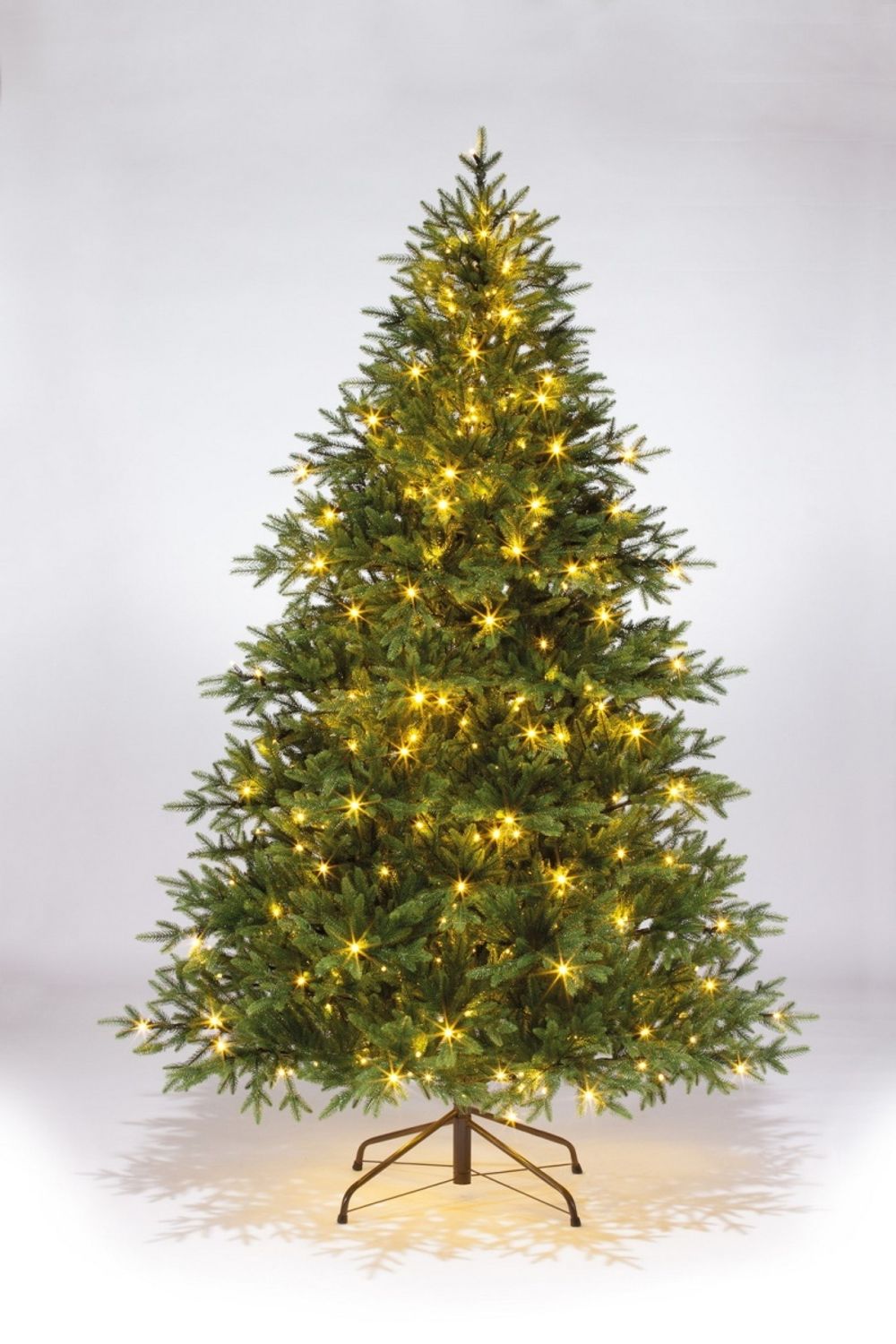 Елка с гирляндой встроенной «Сириус» (Литая хвоя) 180 см / 1,8 м
