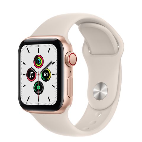 Часы Apple Watch SE GPS + Cellular 40mm Aluminum Case with Sport Band Золотистый / сияющая звезда 2021 (MKQN3)